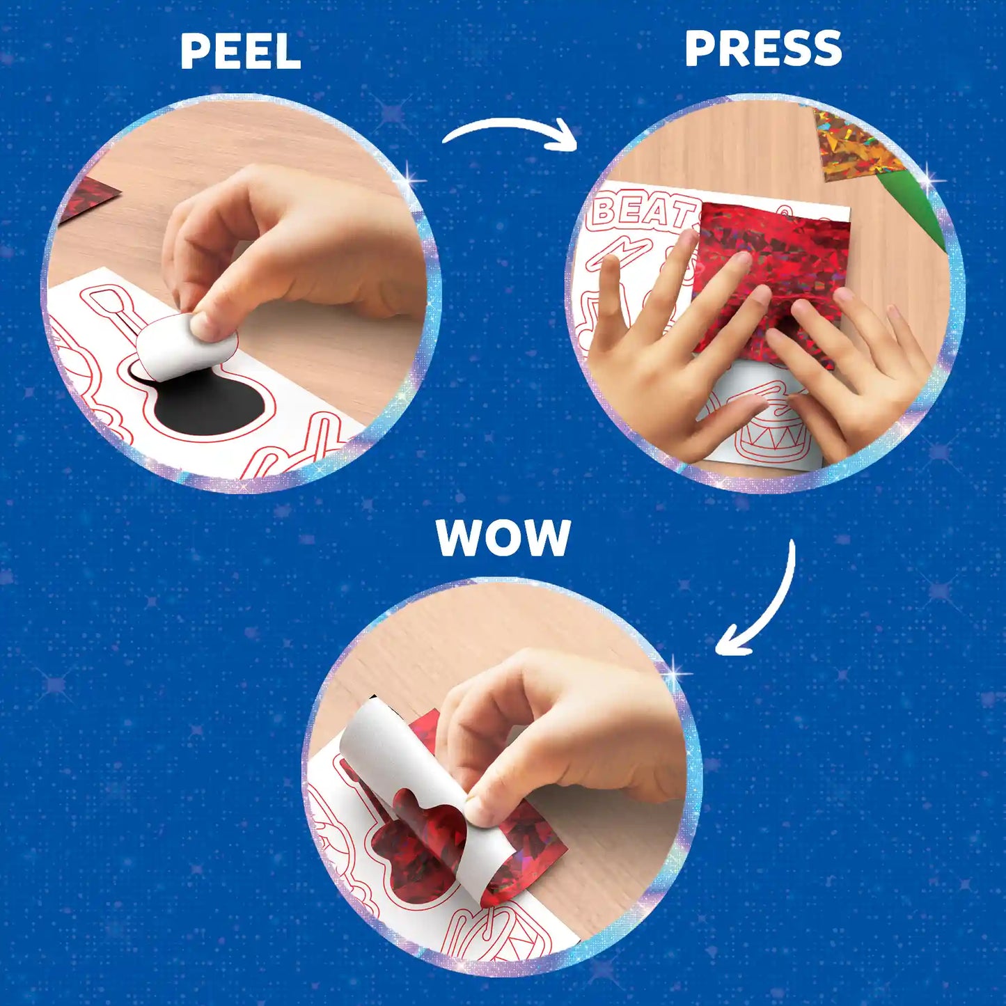 Foil Fun: Groovy Beats | No Mess Magnetic Art Kit (ages 7-13)