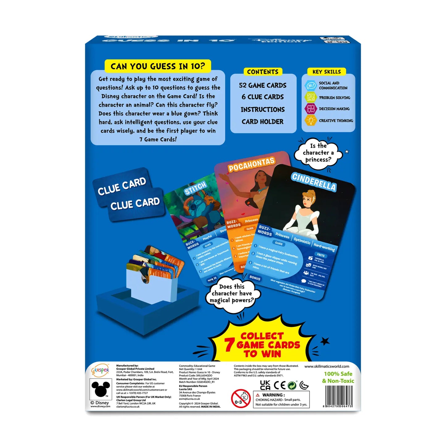 Guess in 10 Disney Edition game box showcasing a fun Disney themed guessing game