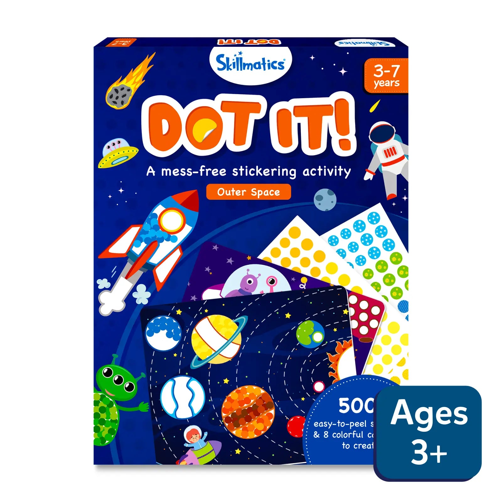 Outer Space sticker activity kit from Dot it! No mess sticker art for ages 3 to 7