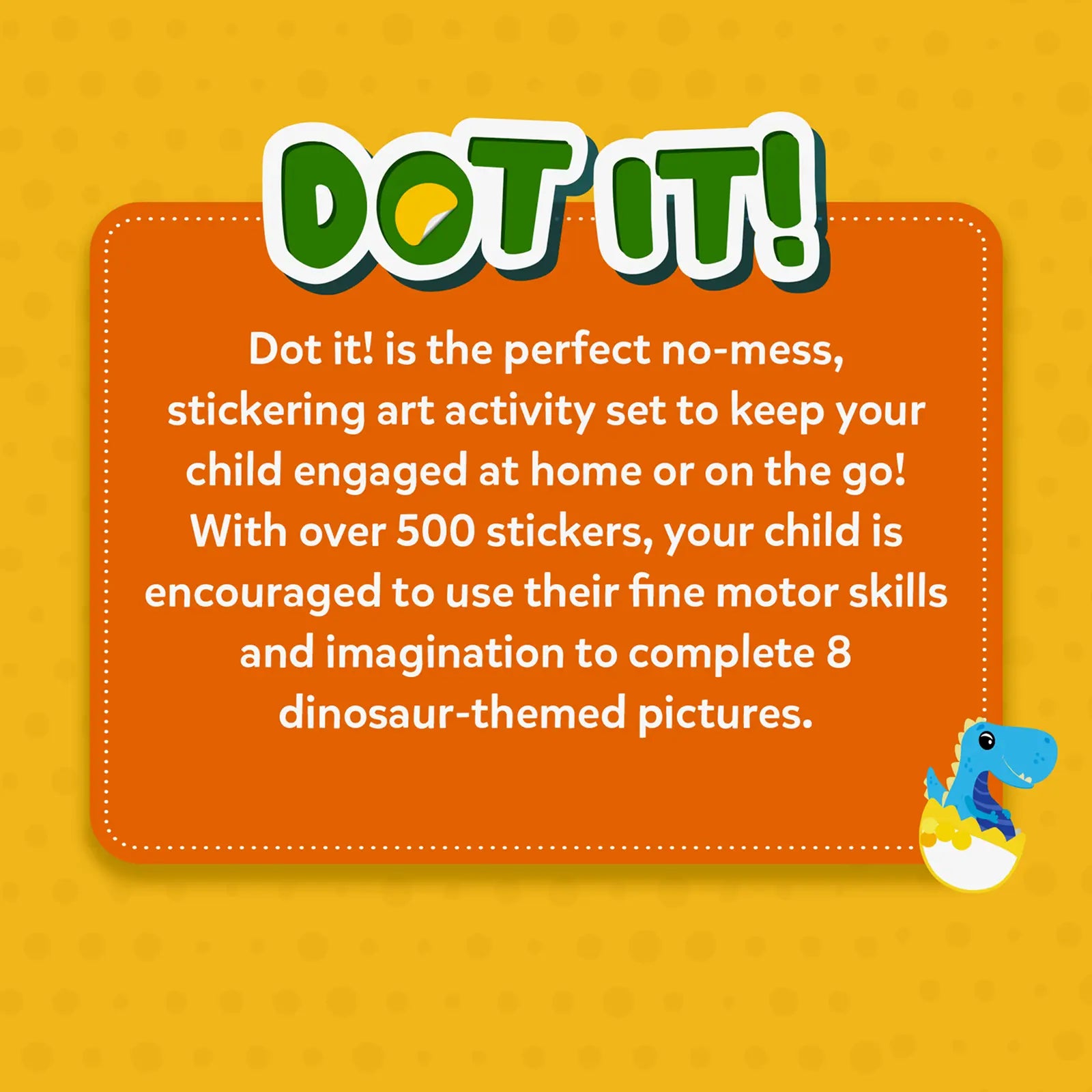 Dot It! sticker activity set from Dot it! World of Dinosaurs perfect for kids ages 3-7
