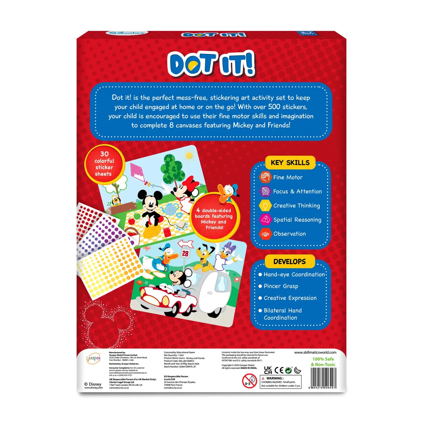 Mickey Mouse sticker activity set from Dot it! Mickey and Friends product display
