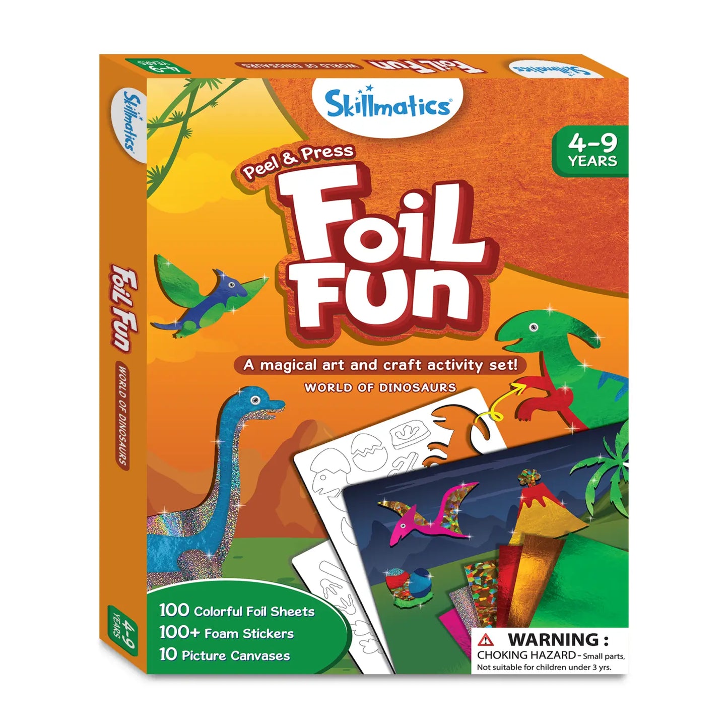 Foil Fun Dinosaur Craft Kit for ages 4-9 from World of Dinosaurs art collection