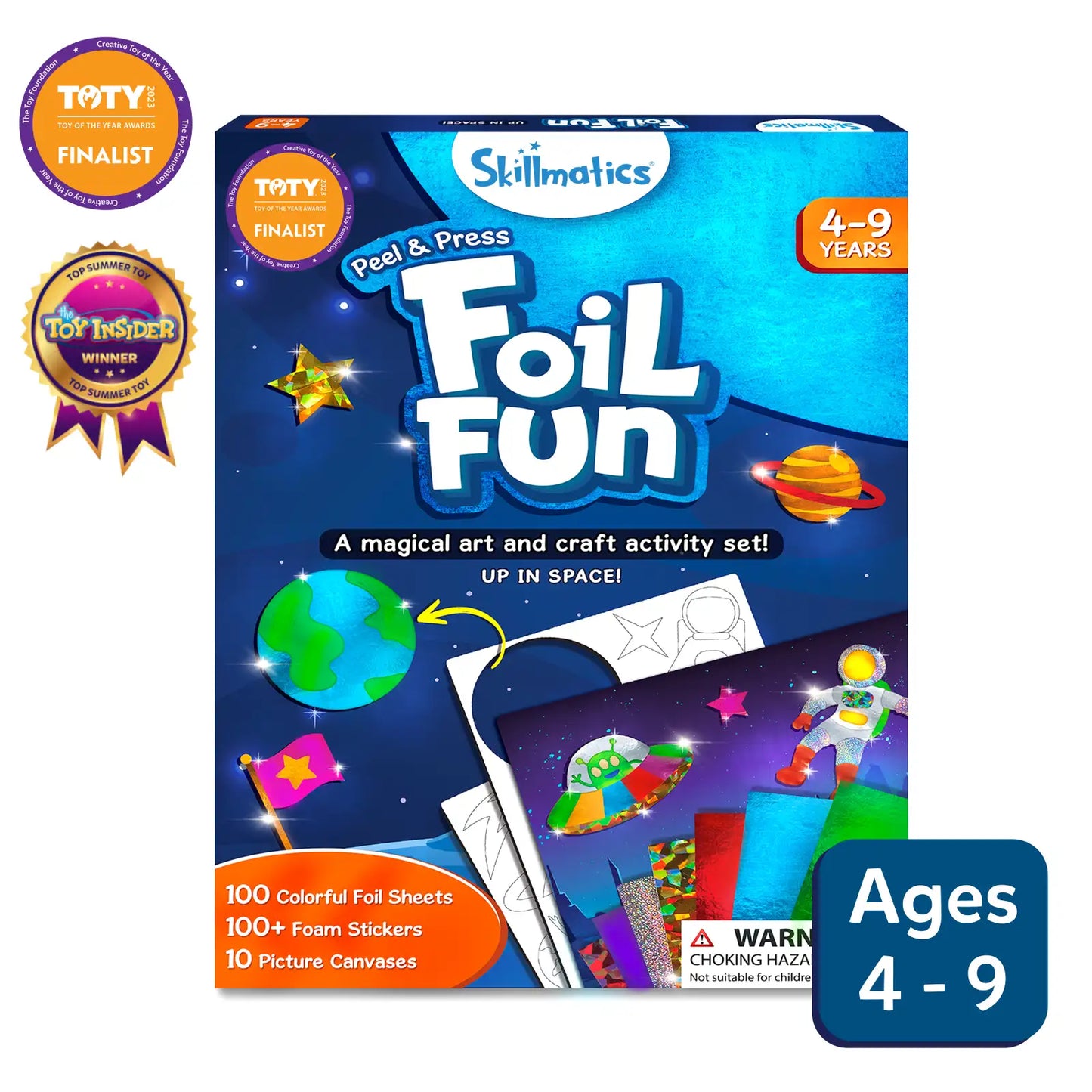 Foil Fun art and craft activity set from Foil Fun Up in Space No Mess Art Kit for kids