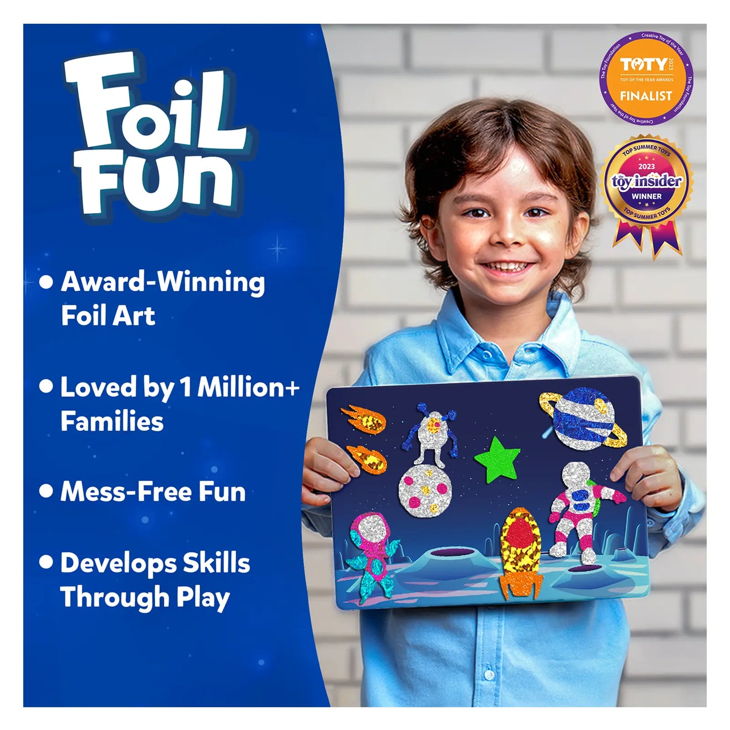 Foil Fun: Up in Space | No Mess Art Kit (ages 4-9)