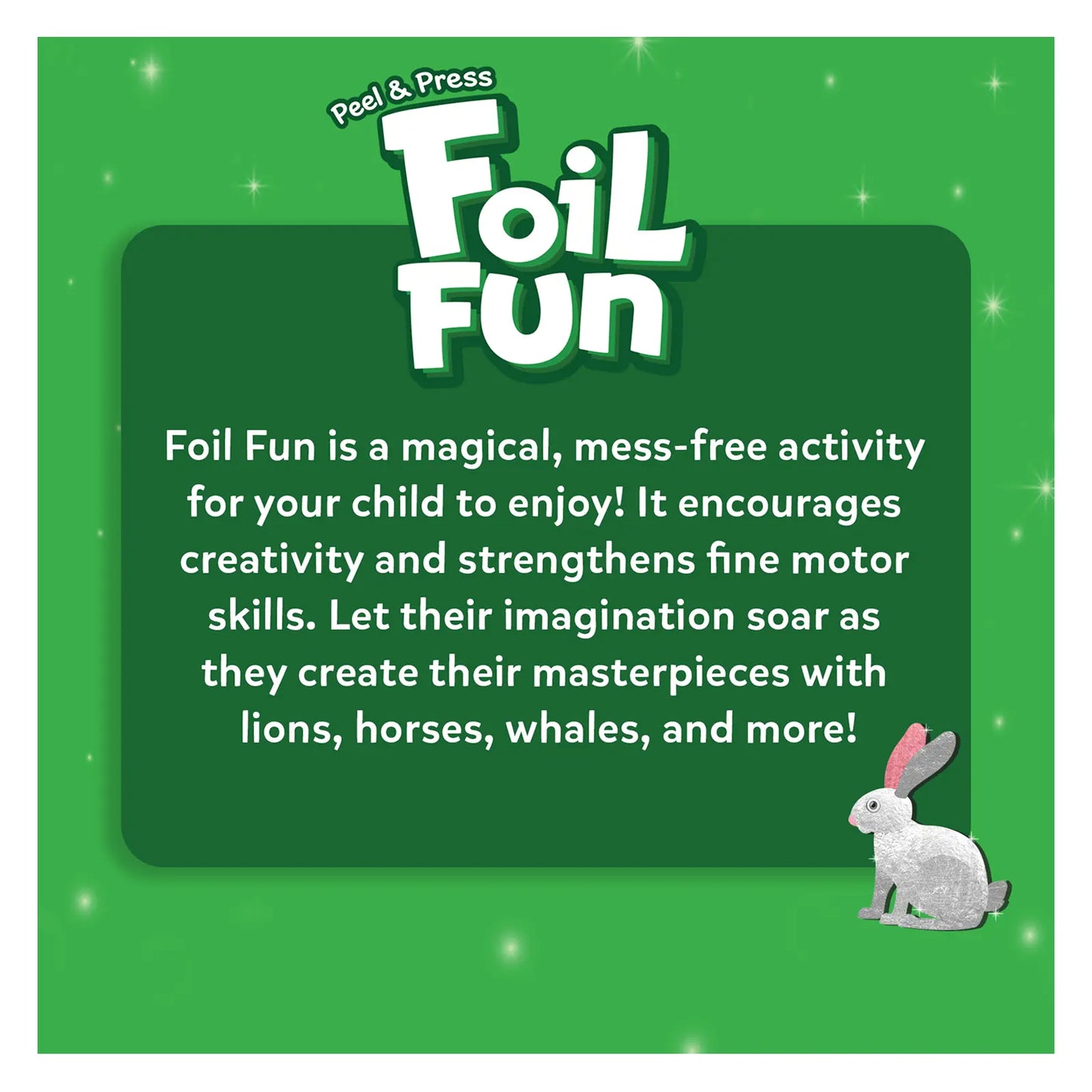 Foil Fun: World Of Animals | No Mess Art Kit (ages 4-9)