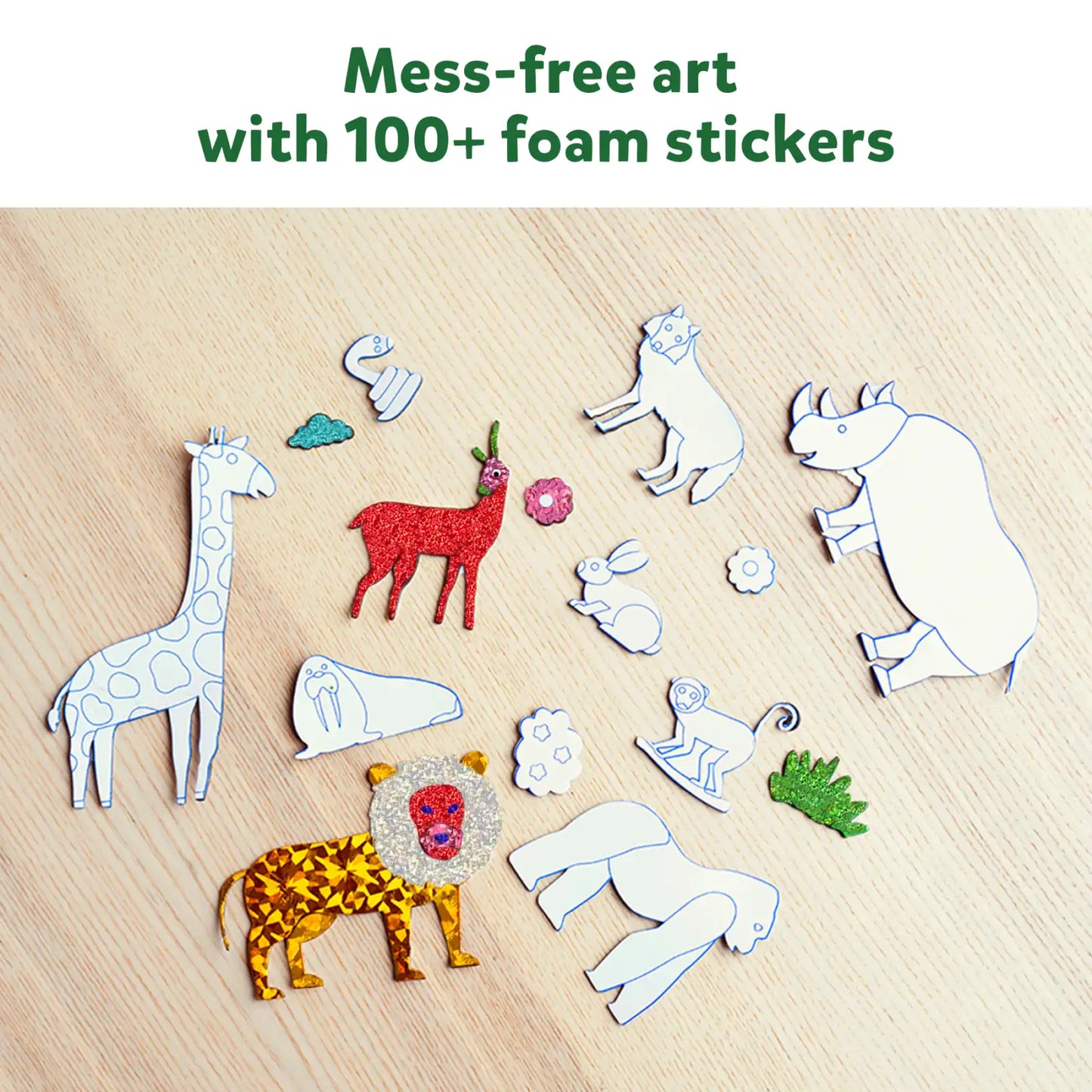 Foil Fun: World Of Animals | No Mess Art Kit (ages 4-9)