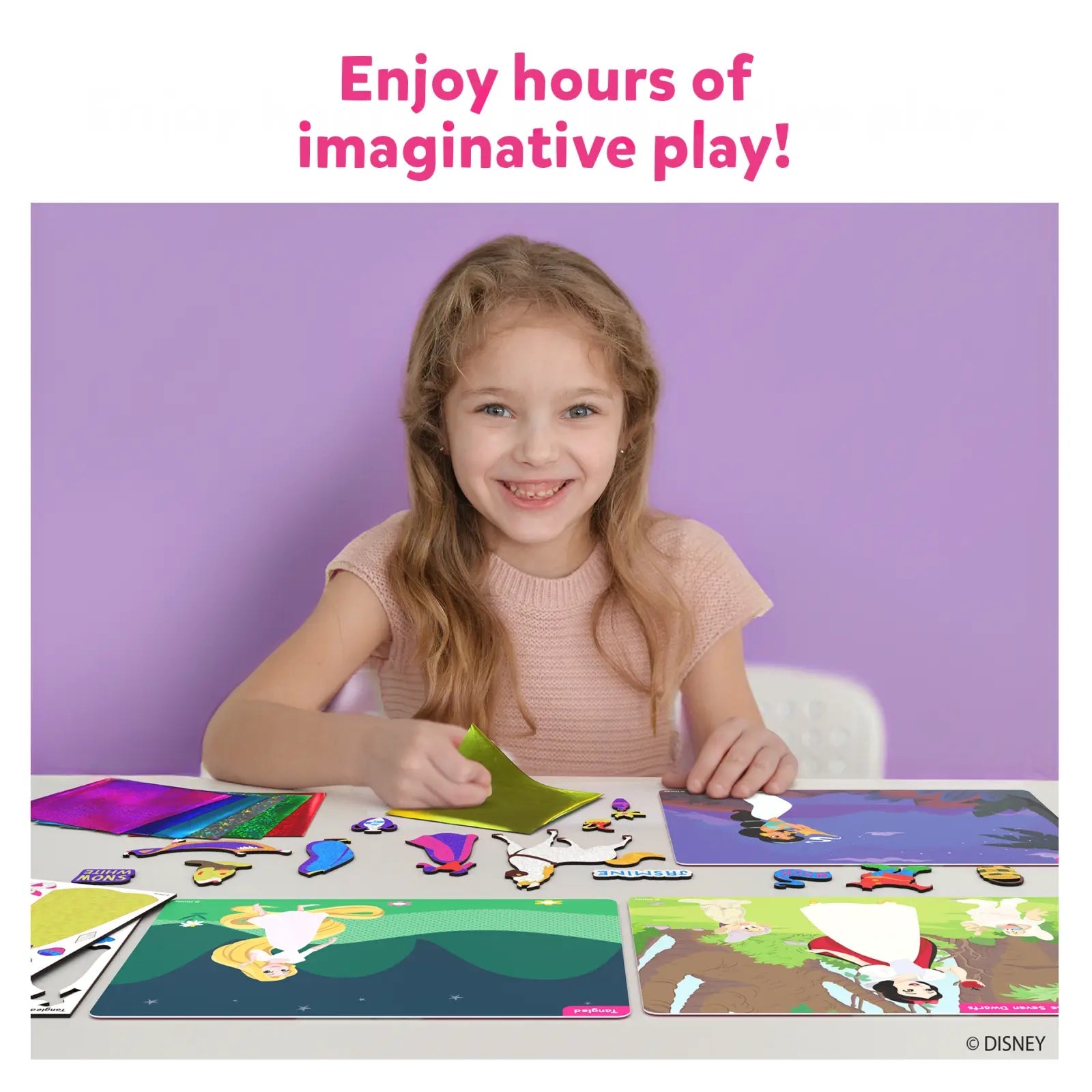 Disney Princess magnetic dress-up set for kids ages 4-9 in Foil Fun Art Kit