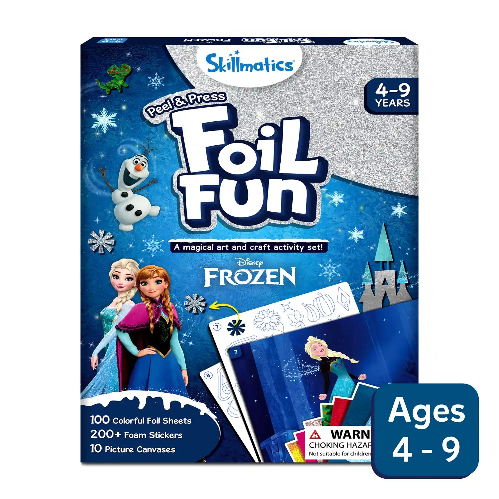 Frozen-themed foil art kit for kids ages 4-9 from Foil Fun Disney Frozen collection