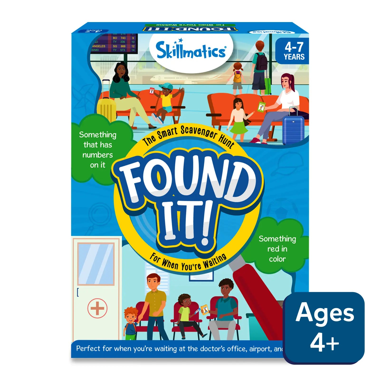 Found It scavenger hunt game box for kids ages 4 to 7, perfect for waiting times