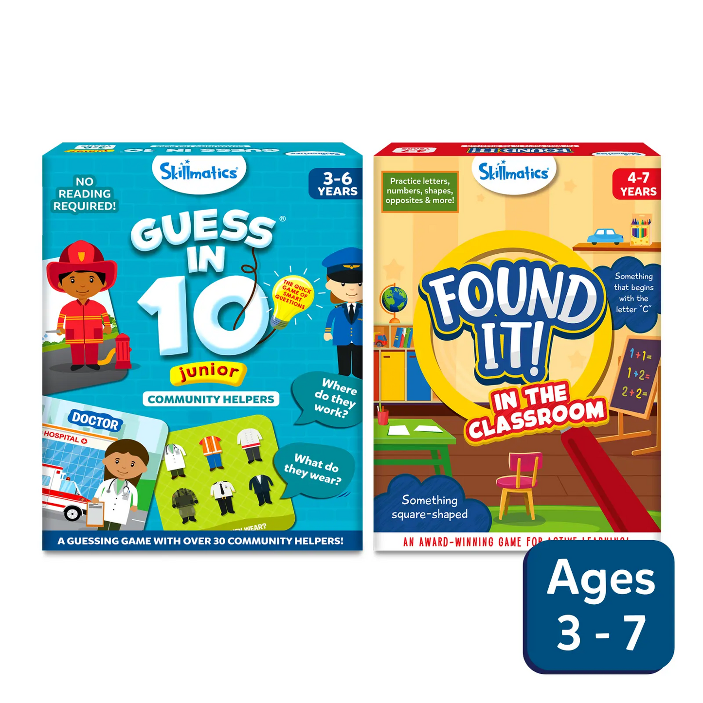 Educational board games Guess in 10 Junior and Found it for Classroom learning