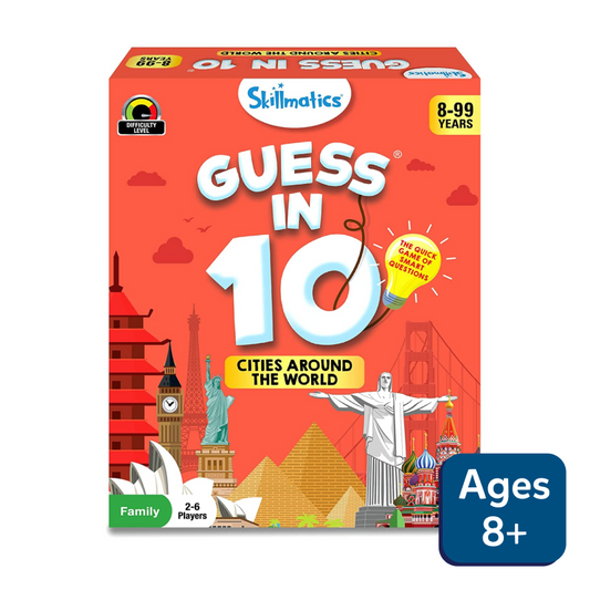 Guess in 10 Cities Around the World board game for global travel and geography fun