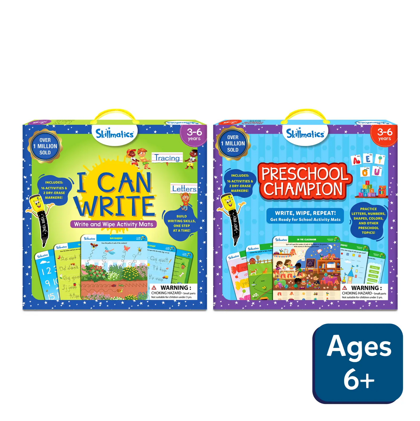 Children’s activity sets for early learning in I Can Write & Preschool Champion product