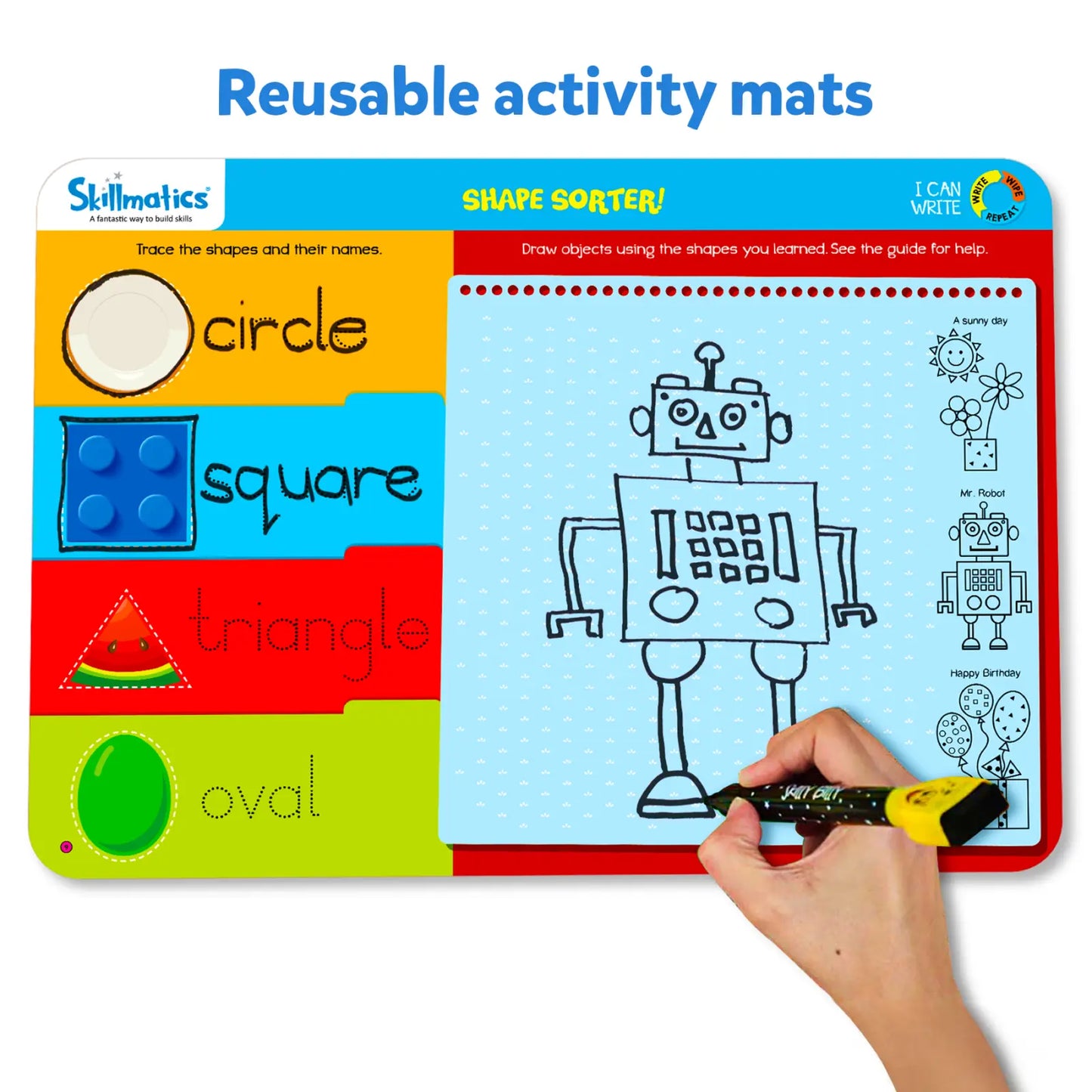 I Can Write | Reusable Activity Mats (ages 3-6)