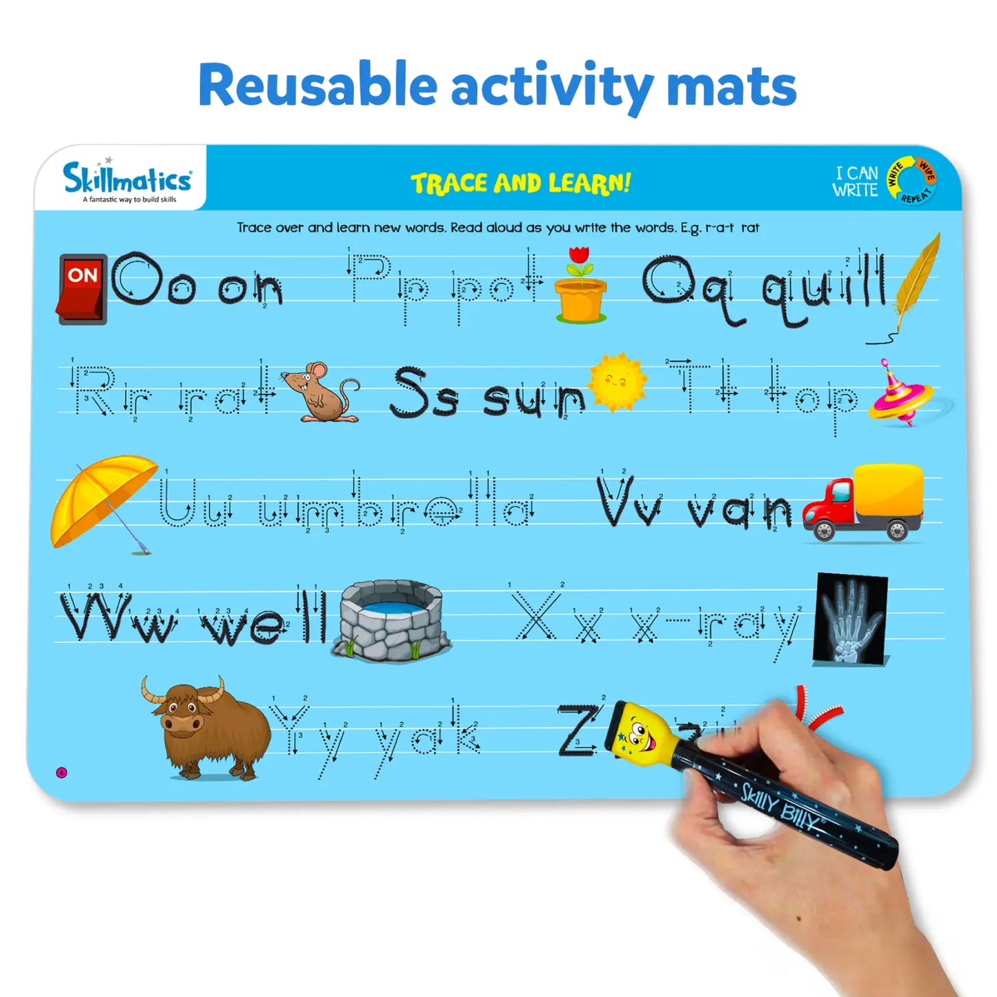 I Can Write | Reusable Activity Mats (ages 3-6)