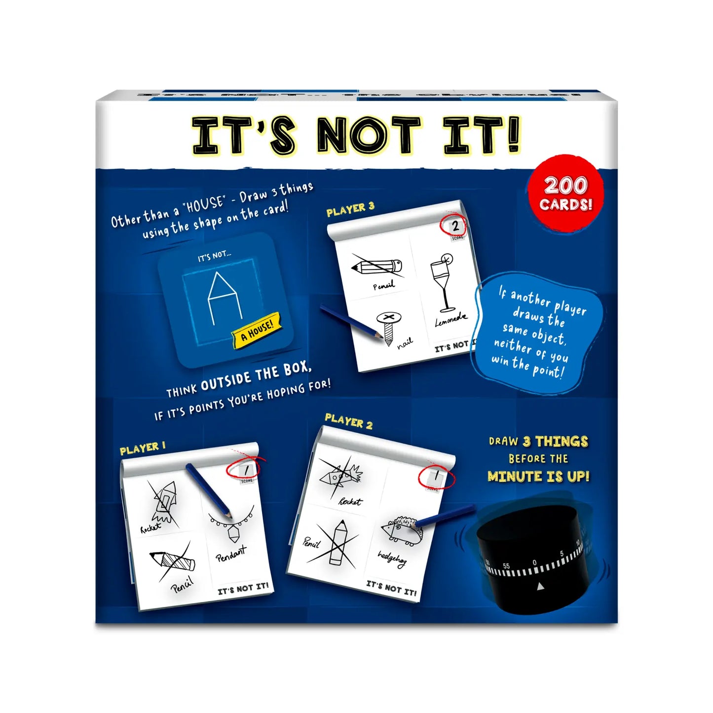 It’s Not It card game box from It’s Not It Fast-Paced Creative Game for ages 7+