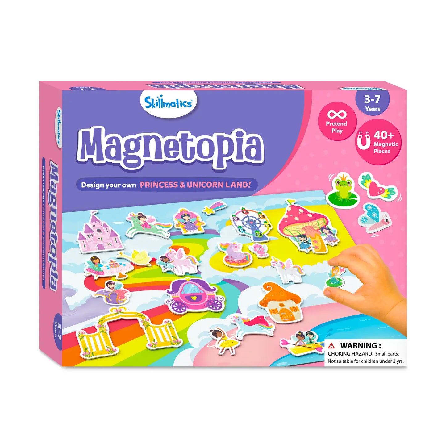 Magnetopia Princess and Unicorn Land magnetic playset for creative pretend play