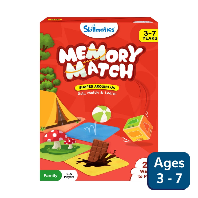 Memory Match: Shapes Around Us Board Game (ages 3-7