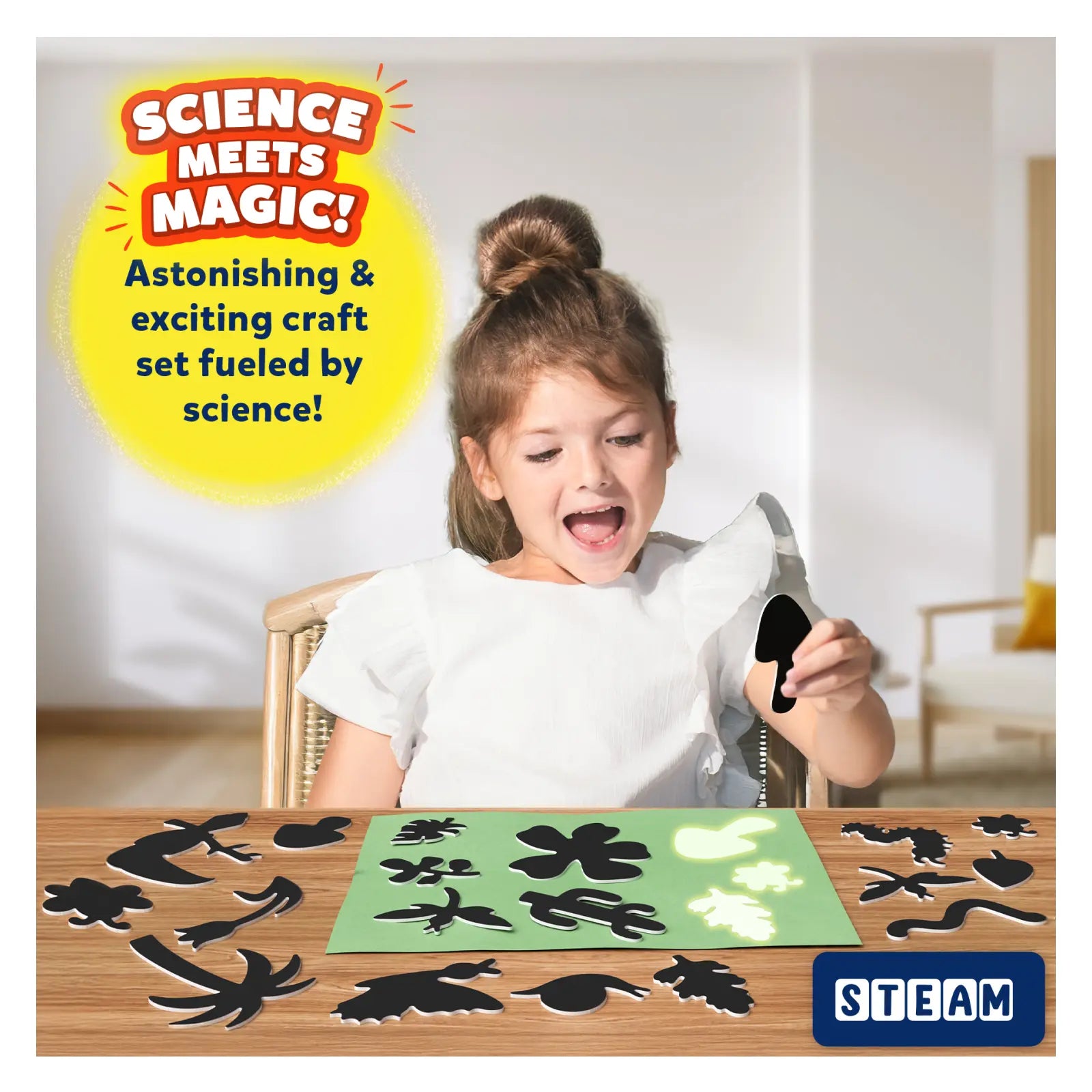 Science-themed craft set with sun paper art supplies for kids ages 4-12