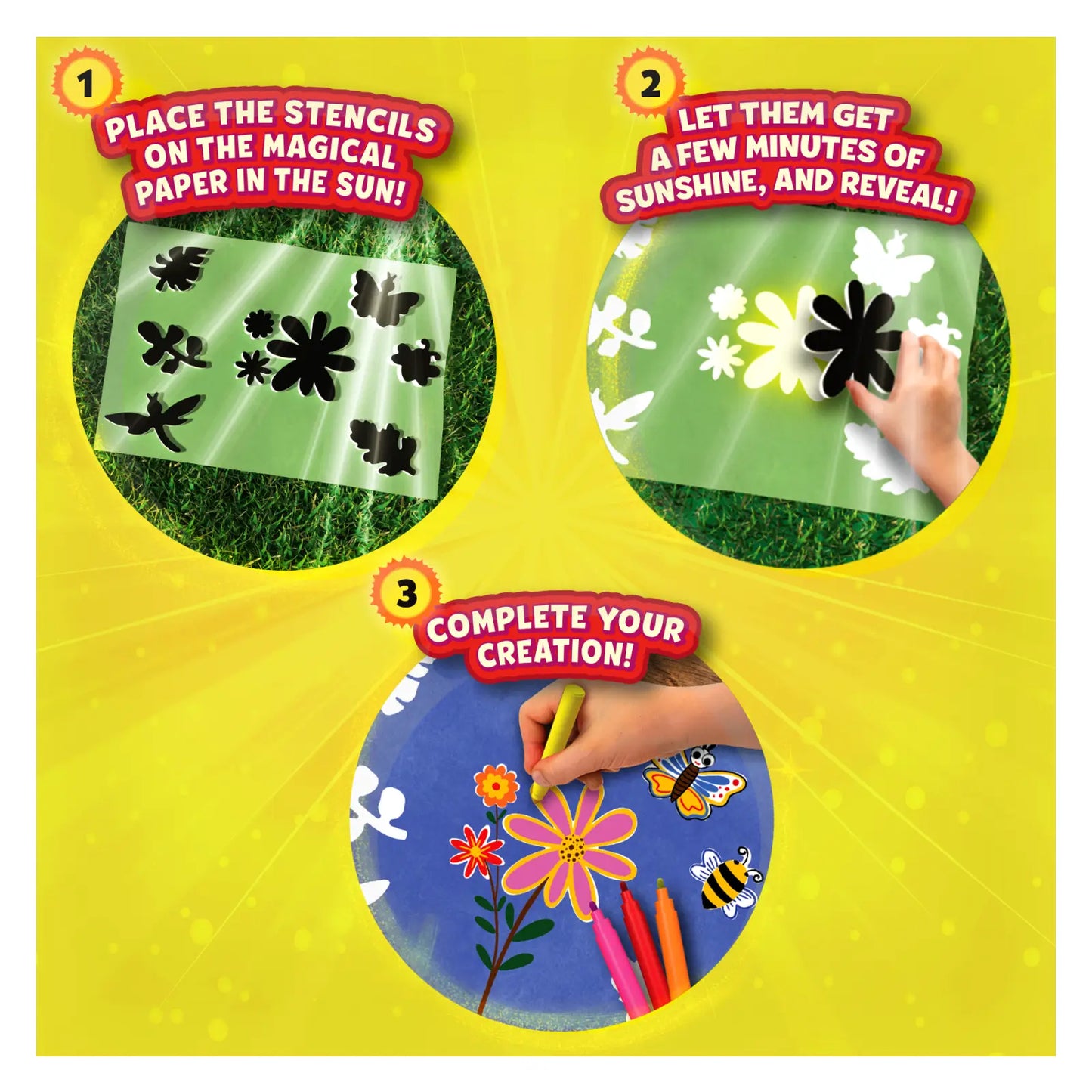 Magical Sun Art: Out In Nature | Sun Paper Art Kit (ages 4-12)