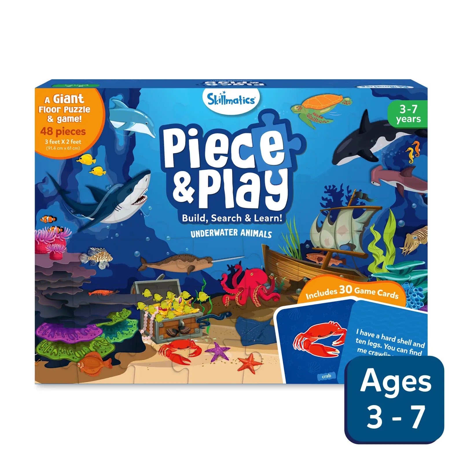 Piece Play Underwater Animals Jigsaw Puzzle (ages 3-7