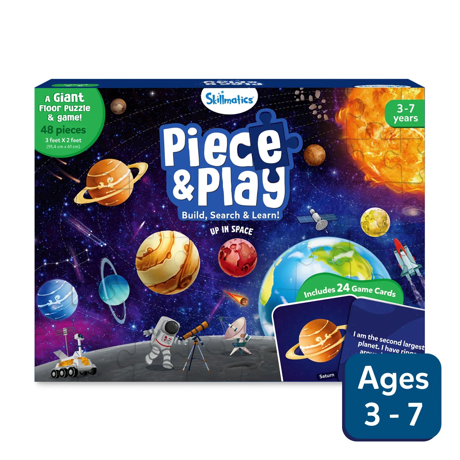 Piece Play Up in Space Jigsaw Puzzle (ages 3-7) – Skillmatics US