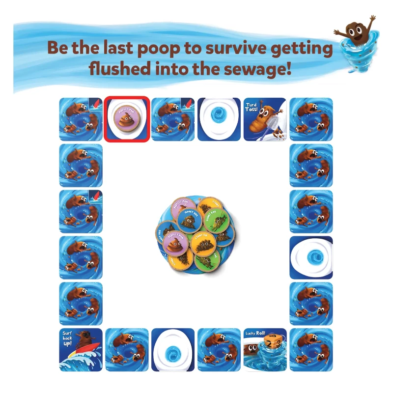 Poop Wars Card Game featuring colorful poop-themed cards for fun strategic play