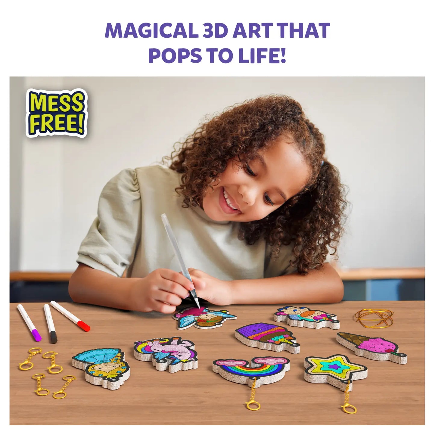 Aqua Puffs: Princesses &
Unicorns | 3D Art Kit (ages 4+)