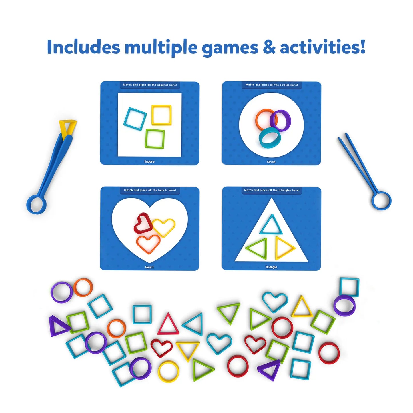 Colorful Silicone Rainbow Sorting Toy with shape blocks for early learning and play