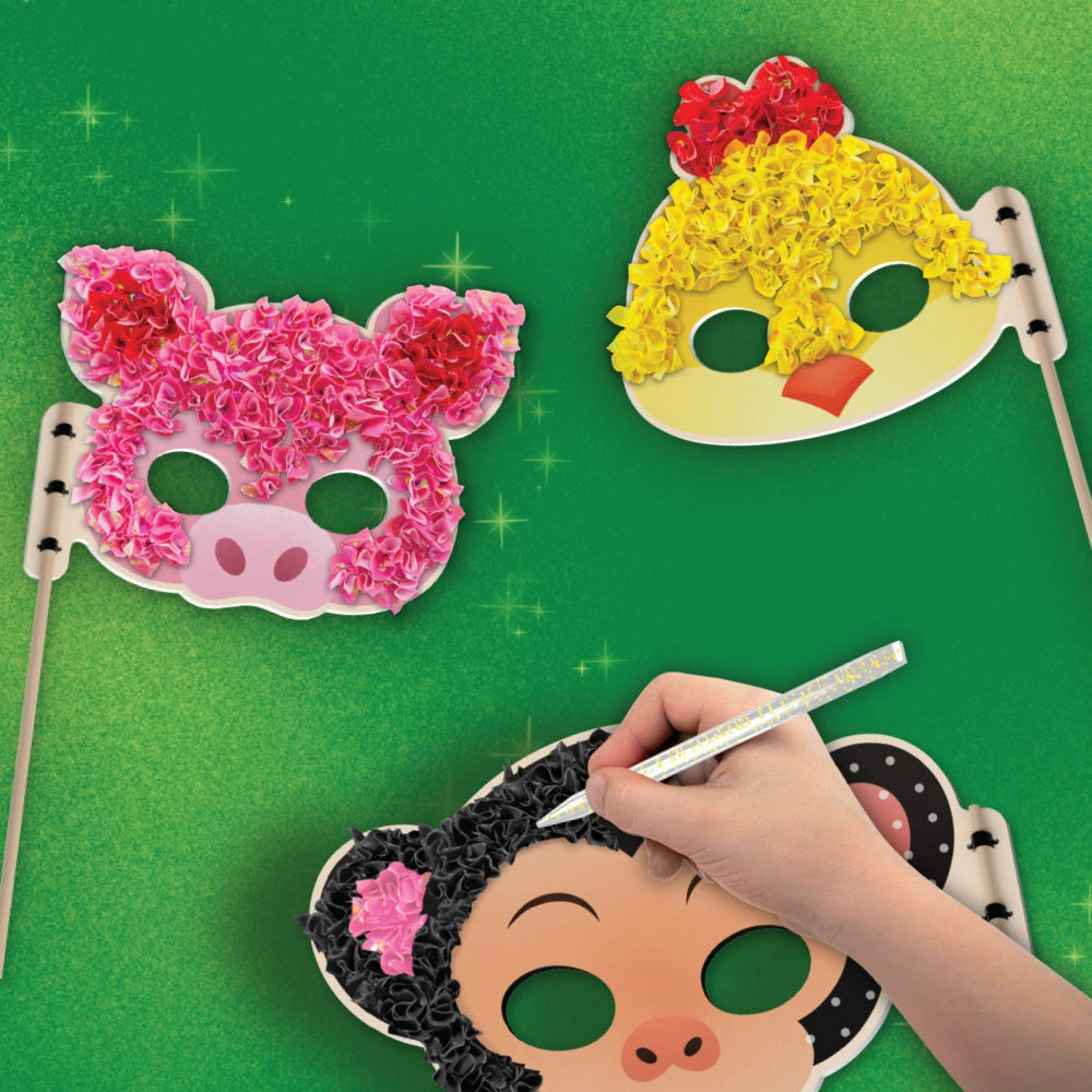 Skillmatics Poke-in Art - Animal Masks, Mess-Free Fun (Ages 4-9)