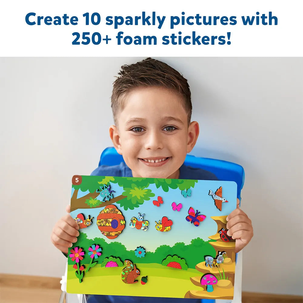 Skillmatics Foil Fun Bugs & Butterflies No Mess Craft Kit, (100+ Piece Art Set)