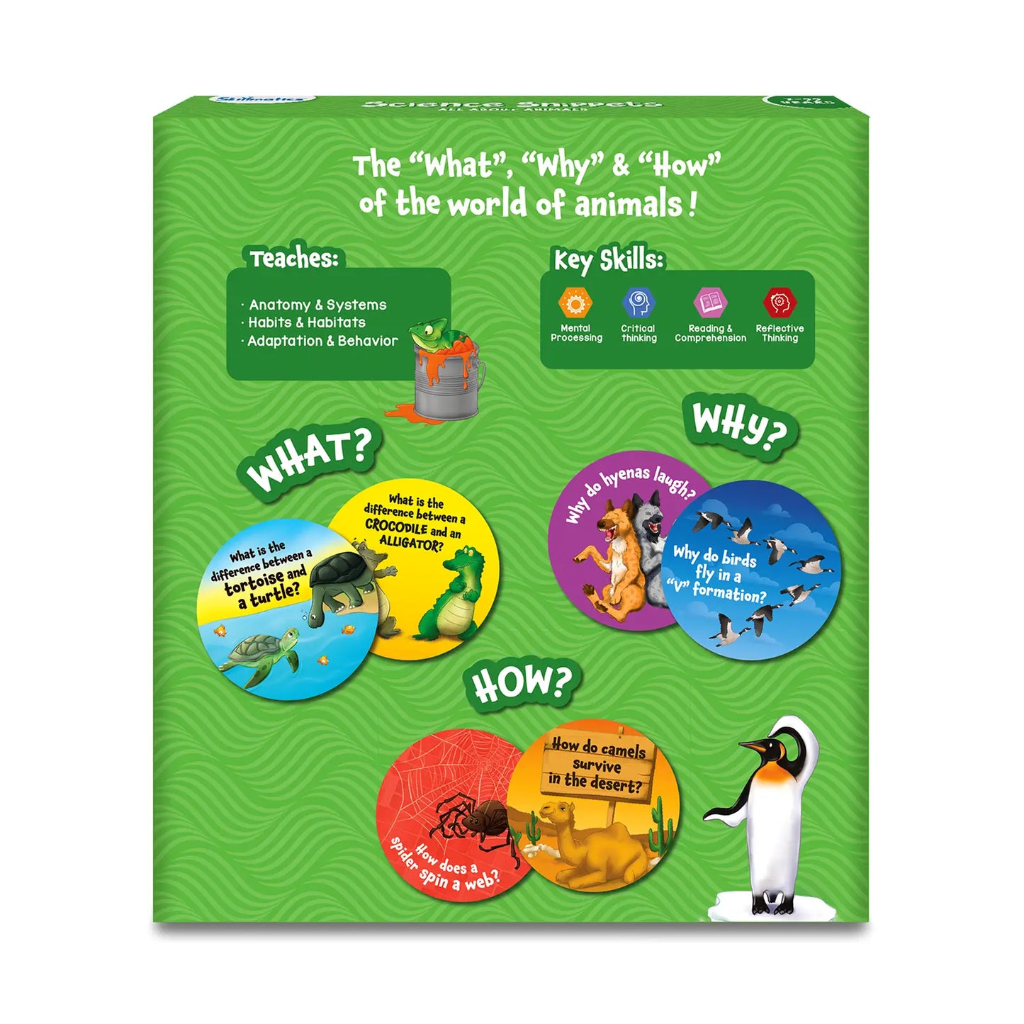 Educational animal-themed game box for Science Snippets Kit All About Animals