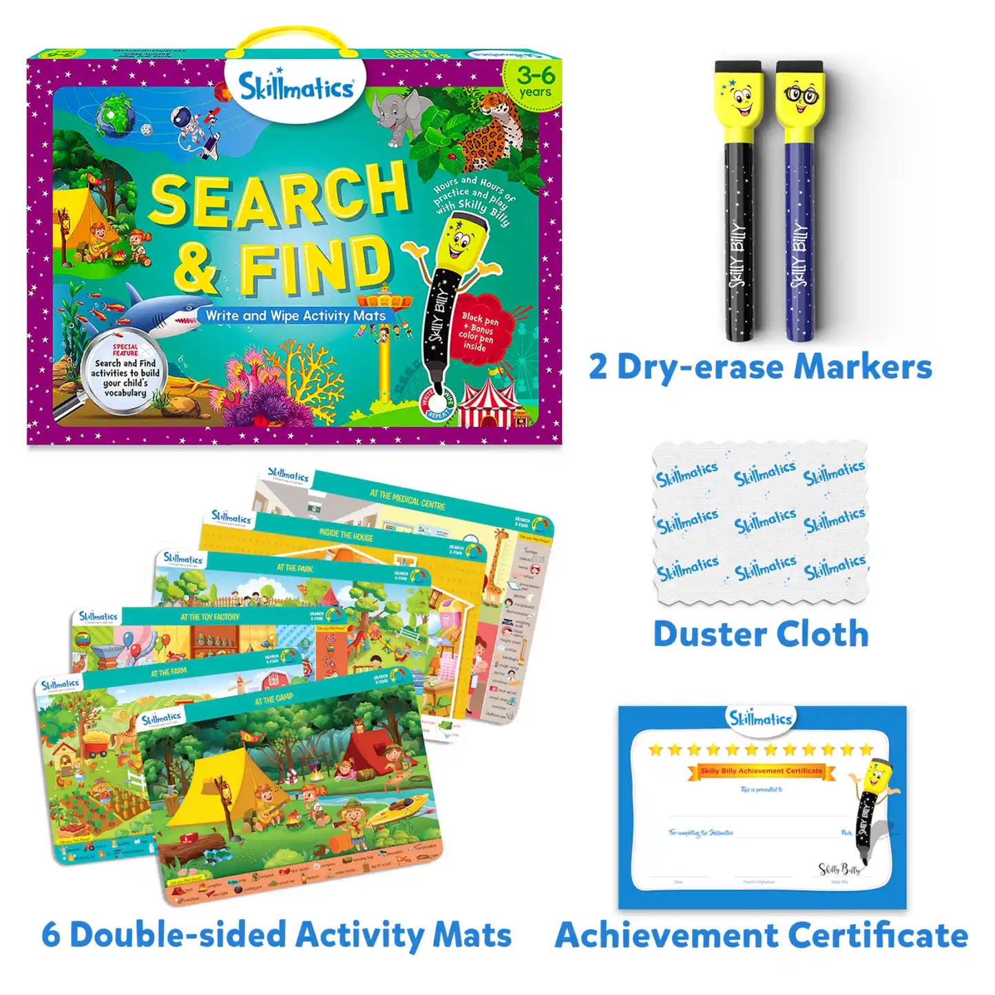 Search & Find | Reusable Activity Mats (ages 3-6)