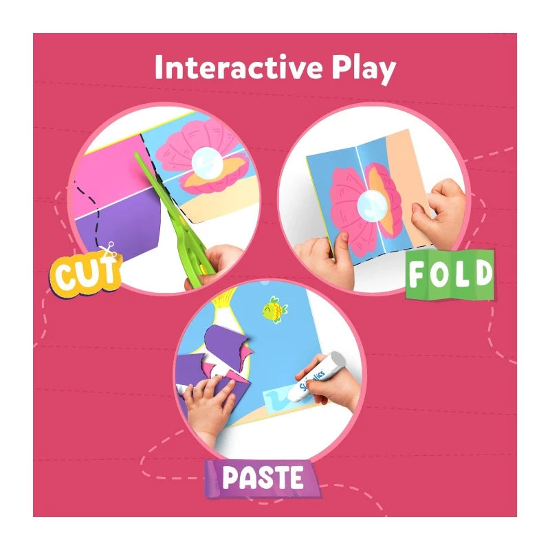 Interactive play craft instructions for Snip Snip Unicorn and Princesses Art & Craft Kit