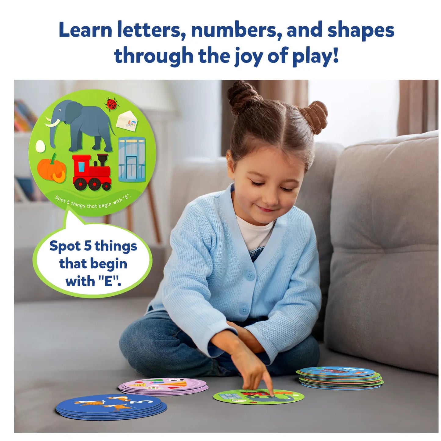 Educational game for children called Spot and Learn showcasing engaging learning activity