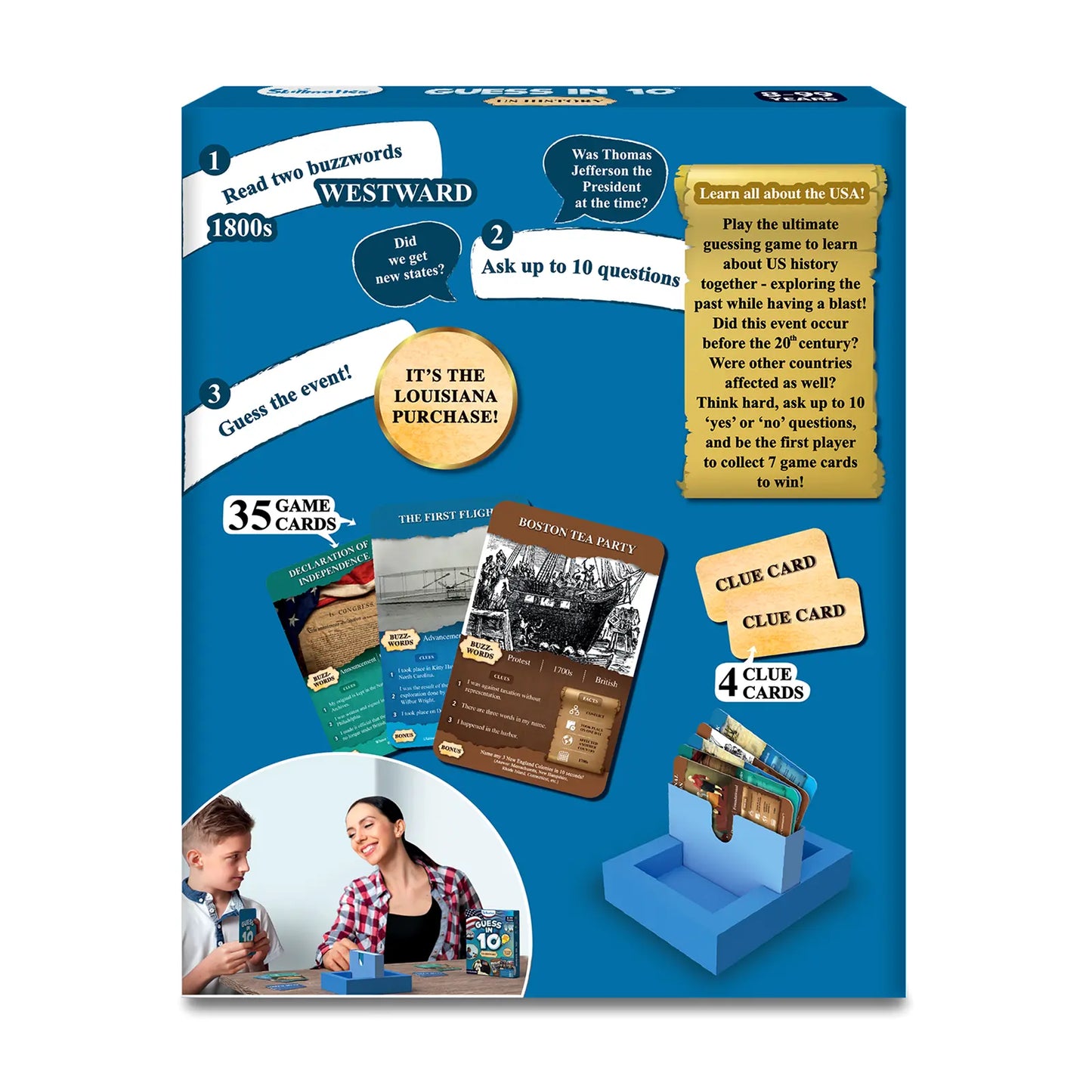 Guess in 10 USA History game displayed on the product Guess in 10 US History