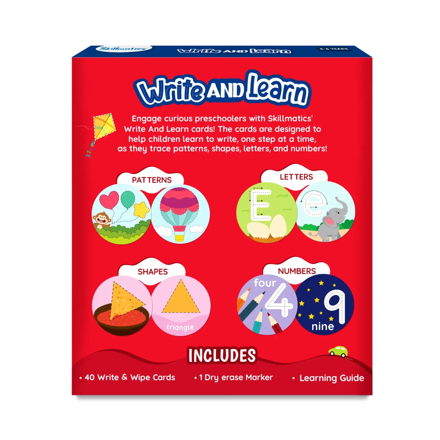 Skillmatics Write and Learn educational box for kids learning and writing skills