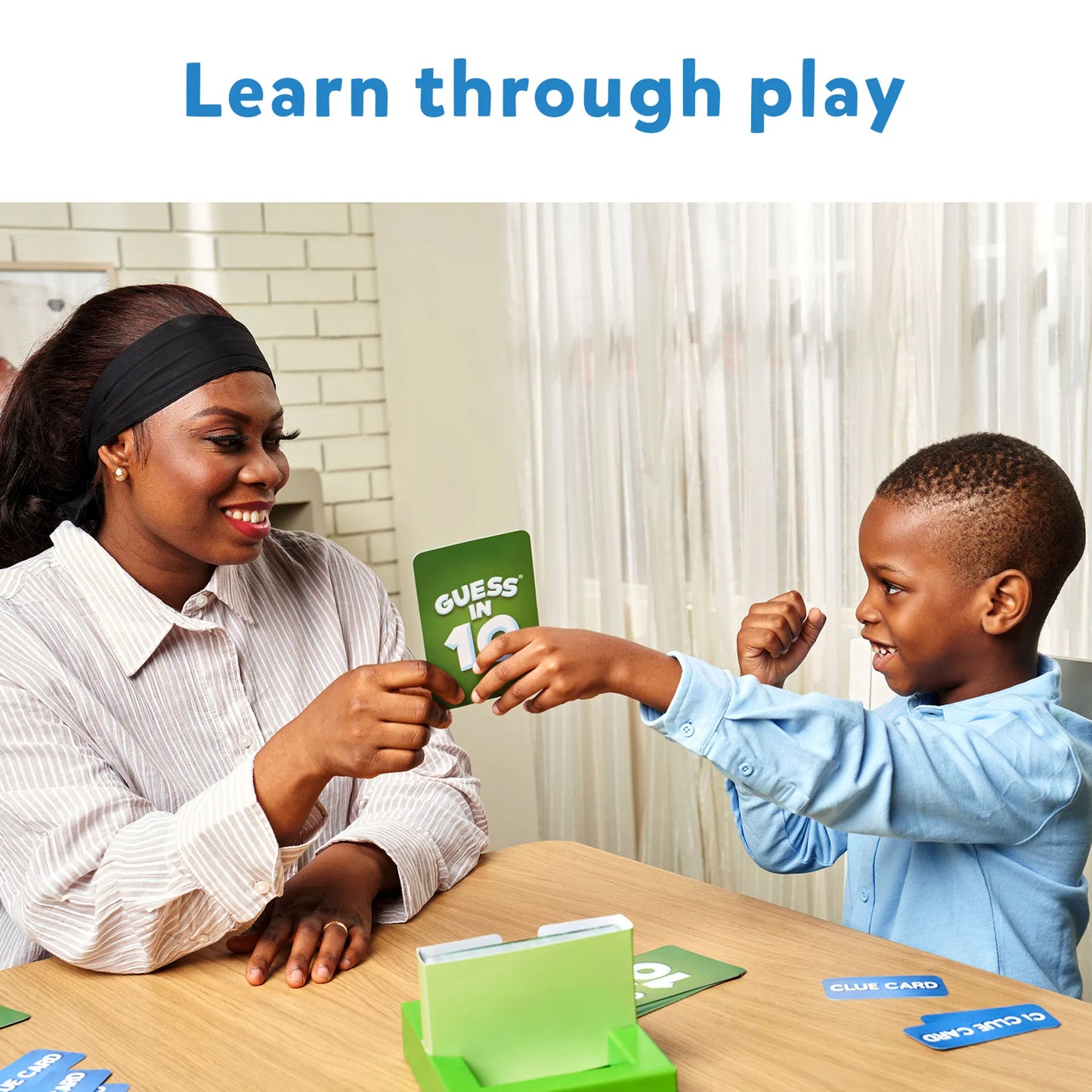 Green card game from Skillmatics Guess in 10 World of Animals for ages 6 and up