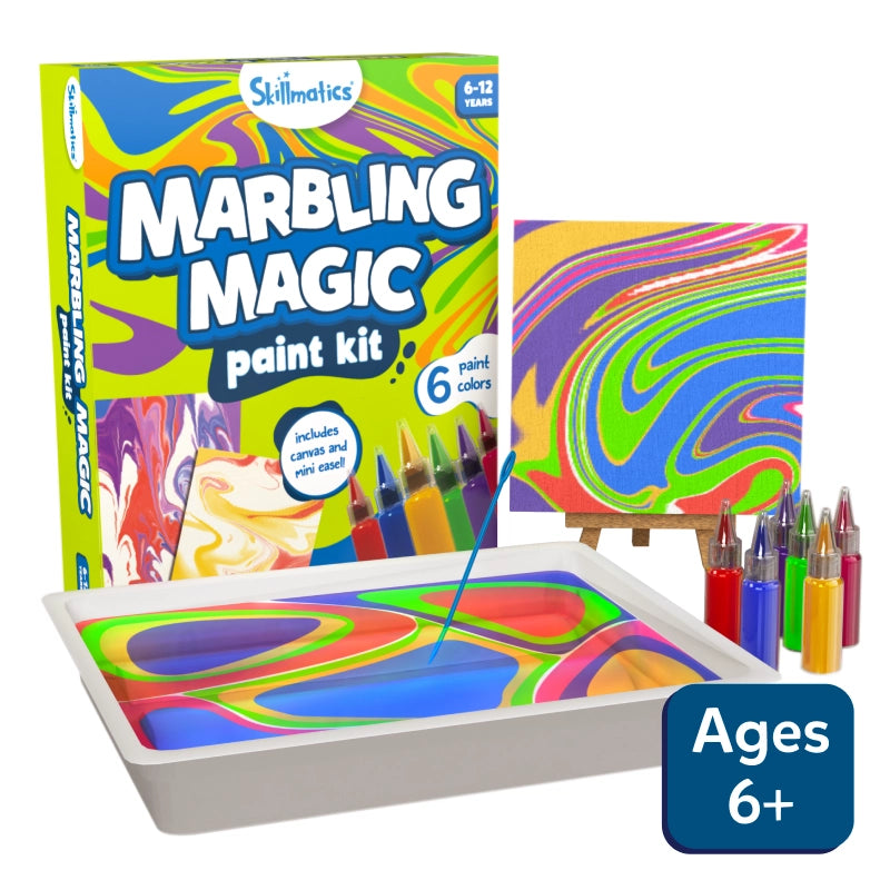 Marbling Magic  Water Marbling Art Kit (ages 6-12) – Skillmatics