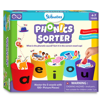 Phonics Sorter | Vowel Sorting & Early Reading Activity for Kids (ages 4-7)