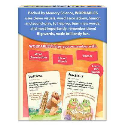 Wordables: Level 3 | Vocabulary Flash Cards for SAT Prep (ages 12+)