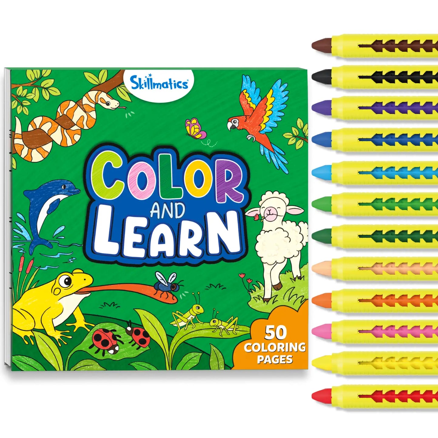 Color and Learn: Animals | Colouring Book (ages 3-6)