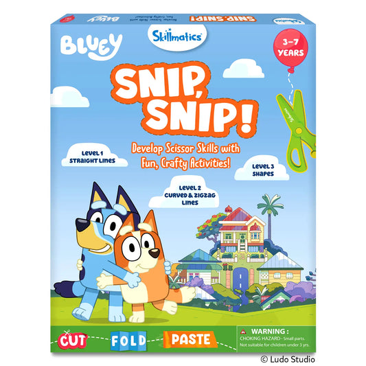 Snip Snip! Bluey | Art & Craft Activity Kit (ages 3-7)