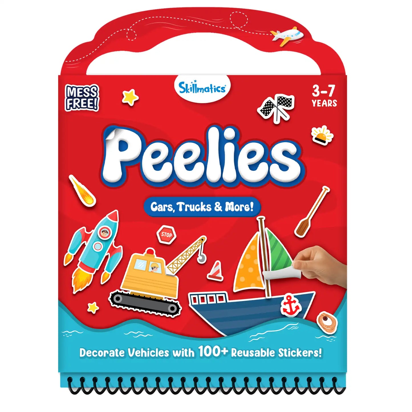 Peelies: Cars, Trucks & More! | Reusable Sticker Activity Book (ages 3-7)