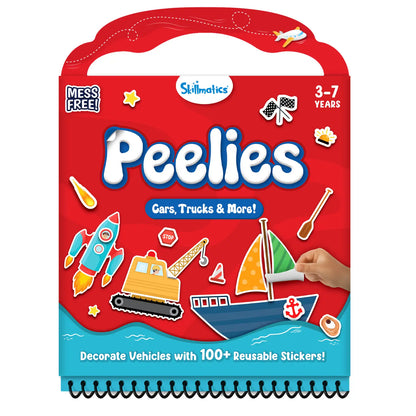 Peelies: Cars, Trucks & More! | Reusable Sticker Activity Book (ages 3-7)
