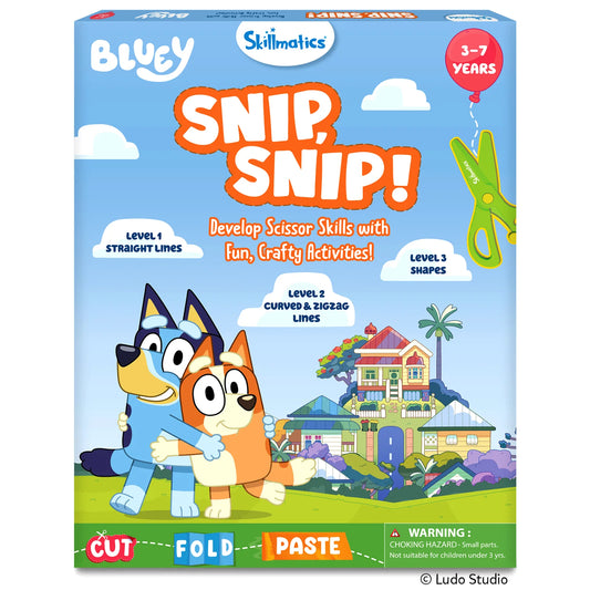 Snip Snip! Bluey | Art & Craft Activity Kit (ages 3-7)