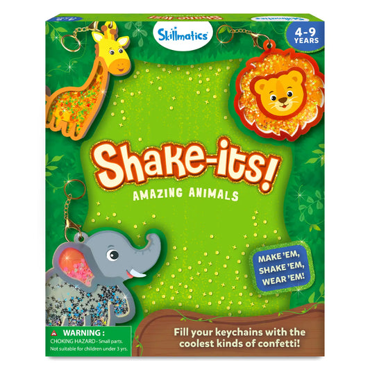 Shake-its: Amazing Animals | DIY Craft Kit with Keychains (ages 4-9)