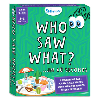 Who Saw What? In 60 Seconds: Fast-Paced Memory Game for Kids (ages 7+)