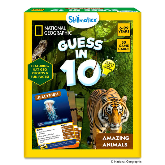 Guess in 10: National Geographic Animals | Trivia Card Game (ages 6+)