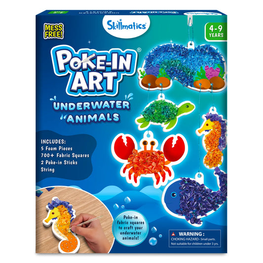Poke-in Art: Underwater Animals | Mess-Free Art for Kids (ages 4-9)
