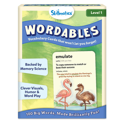 Wordables: Level 1 | Vocabulary Flash Cards (ages 8+)